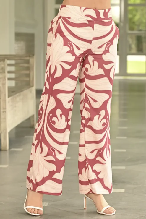 Pantalon en crepe stretch