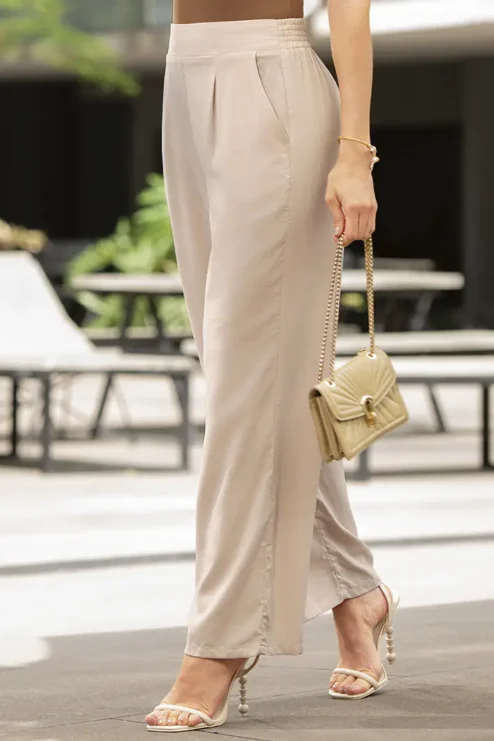 Pantalon en rayon